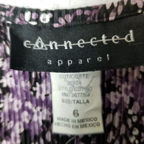 CONNECTED APPAREL Ribbed Top. Size 6. - Picture 6 of 7